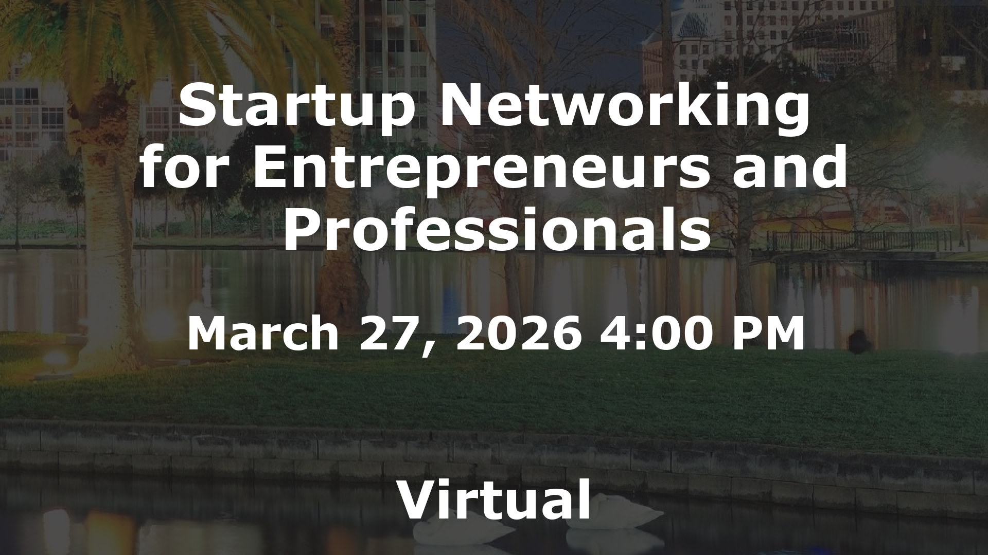 Startup Networking for Entrepreneurs and Professionals event image